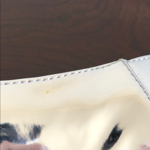 Metallic Silver Loafers with Floral Embroidery - Picture 6 of 8